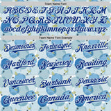 Custom Blue Royal-White Foodie Blueberry Authentic Baseball Jersey