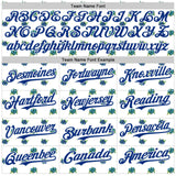 Custom White-Royal Foodie Blueberry Authentic Baseball Jersey
