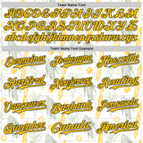 Custom White Yellow-Black Foodie Corn Authentic Baseball Jersey