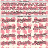 Custom Cream Medium Pink-Black Foodie Strawberry Authentic Baseball Jersey