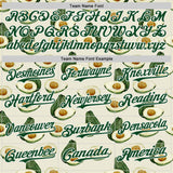 Custom Cream Green-White Foodie Avocado Authentic Baseball Jersey