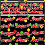 Custom Black Fire Red-White Foodie Bell Pepper Authentic Baseball Jersey