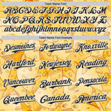 Custom Yellow Black-White Foodie Cheese Authentic Baseball Jersey