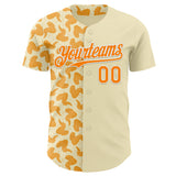 Custom Cream Bay Orange-White Foodie Fried Chicken Authentic Baseball Jersey