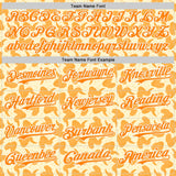 Custom Cream Bay Orange-White Foodie Fried Chicken Authentic Baseball Jersey