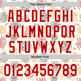 Custom White-Red Foodie Pasta Spaghetti & Macaroni Authentic Baseball Jersey