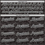 Custom Black-White Foodie Coffee Beans Authentic Baseball Jersey