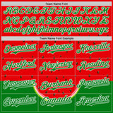 Custom Red Grass Green-White Foodie Watermelon Authentic Baseball Jersey