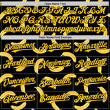 Custom Black-Yellow Foodie Banana Authentic Baseball Jersey