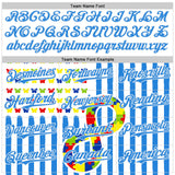 Custom White-Electric Blue Autism Awareness Support Puzzle Infinity Butterfly Authentic Baseball Jersey