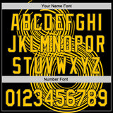 Custom Black-Yellow Autism Acceptance Gold Infinity Authentic Baseball Jersey