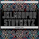 Custom Black-White Autism Acceptance Rainbow Infinity Authentic Baseball Jersey