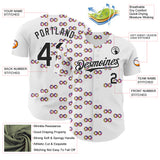 Custom White-Black Autism Acceptance Puzzle Infinity Authentic Baseball Jersey