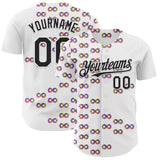 Custom White-Black Autism Acceptance Puzzle Infinity Authentic Baseball Jersey
