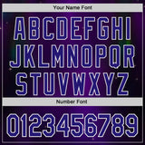 Custom Purple Dark Purple-White Autism Acceptance Rainbow Infinity Authentic Baseball Jersey