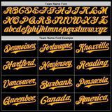 Custom Black Gold-Purple Autism Awareness Support Puzzle Infinity Authentic Baseball Jersey