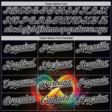Custom Black-White Autism Acceptance Rainbow Infinity Authentic Baseball Jersey