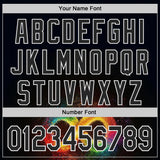 Custom Black-White Autism Acceptance Rainbow Infinity Authentic Baseball Jersey