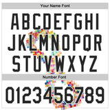 Custom White-Black Autism Acceptance Puzzle Infinity Authentic Baseball Jersey