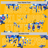 Custom Gold-White Autism Awareness Support Puzzle Infinity Butterfly Authentic Baseball Jersey