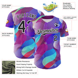 Custom Purple Black-White Autism Acceptance Infinity Authentic Baseball Jersey