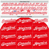 Custom White-Fire Red Autism Awareness Support Puzzle Infinity Authentic Baseball Jersey