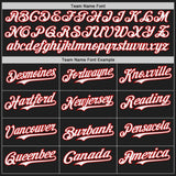 Custom Black White-Red Japanese Wave Authentic Baseball Jersey