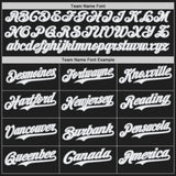 Custom Black White-Gray Japanese Wave Authentic Baseball Jersey