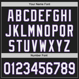 Custom Black White-Purple Japanese Wave Authentic Baseball Jersey