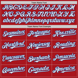 Custom Red White-Royal Japanese Wave Authentic Baseball Jersey