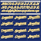Custom Royal White-Gold Japanese Wave Authentic Baseball Jersey