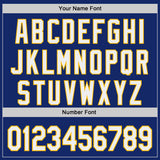 Custom Royal White-Gold Japanese Wave Authentic Baseball Jersey