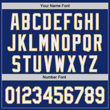 Custom Royal White-Old Gold Japanese Wave Authentic Baseball Jersey