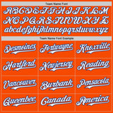 Custom Orange White-Royal Japanese Wave Authentic Baseball Jersey