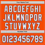 Custom Orange White-Royal Japanese Wave Authentic Baseball Jersey