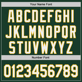 Custom Green White-Gold Japanese Wave Authentic Baseball Jersey