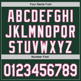 Custom Green White-Pink Japanese Wave Authentic Baseball Jersey