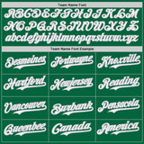 Custom Kelly Green White-Gray Japanese Wave Authentic Baseball Jersey