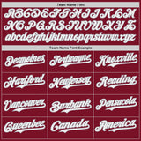 Custom Crimson White-Gray Japanese Wave Authentic Baseball Jersey