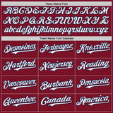 Custom Crimson White-Navy Japanese Wave Authentic Baseball Jersey