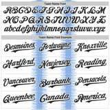 Custom White Black-Light Blue Stripe Argentina Style Authentic Baseball Jersey