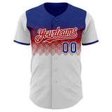 Custom Royal Red-White Colombia Style Authentic Baseball Jersey