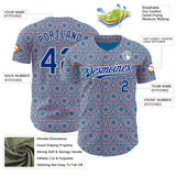 Custom Panther Blue Royal Medium Pink-White Colombia Style Authentic Baseball Jersey