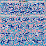 Custom Panther Blue Royal Medium Pink-White Colombia Style Authentic Baseball Jersey