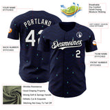 Custom Dark Purple White-Black Germany Style Authentic Baseball Jersey
