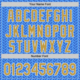 Custom Blue Old Gold-White Italy Style Authentic Baseball Jersey