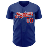 Custom Royal Red-White Japan Style Authentic Baseball Jersey