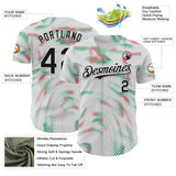 Custom White Black Green-Red Portugal Style Authentic Baseball Jersey