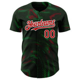 Custom White Red-Green Portugal Style Authentic Baseball Jersey