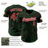 Custom White Red-Green Portugal Style Authentic Baseball Jersey
